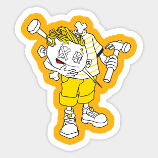 Mr. Sinmo (Julia style) yellow Sticker